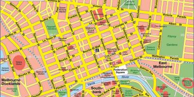 Mapa ng lungsod ng Melbourne