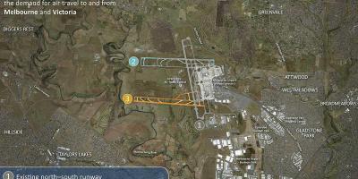 Mapa Melbourne airport