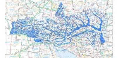 Mapa ng Melbourne baha