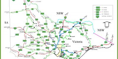 Mapa ng Victoria Australia