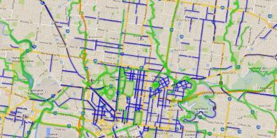 Bike path Melbourne mapa