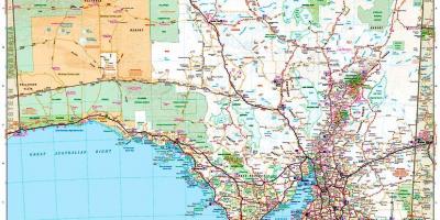 Mapa ng timog Australya