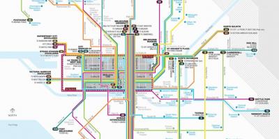 Melbourne bagon ruta ng mapa