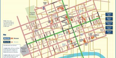 Melbourne mapa ng daan