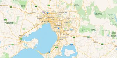 Mapa ng Melbourne at suburbs